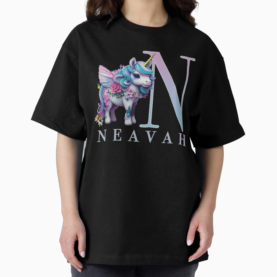 Neavah name with a cute unicorn by Lubellebubble20
