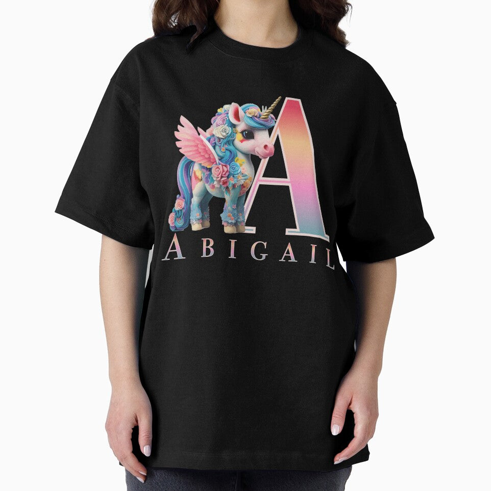 Abigail name with a cute unicorn by Lubellebubble20