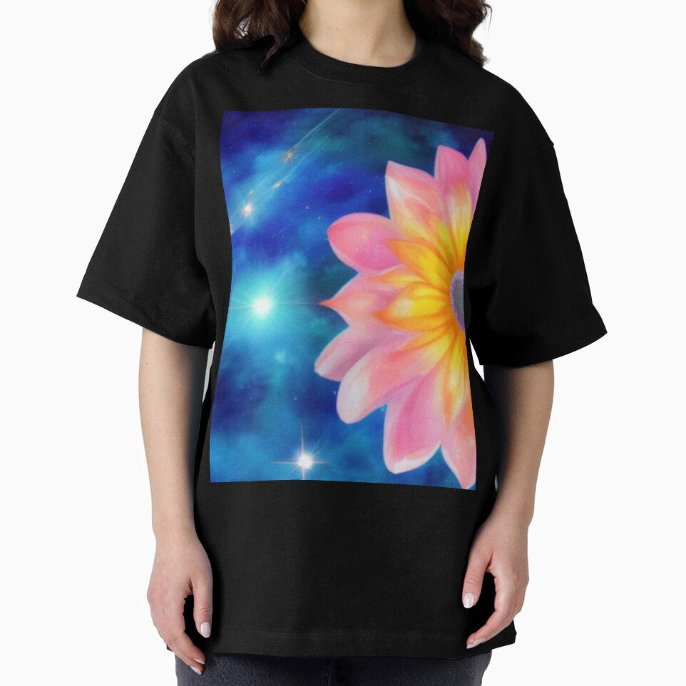 Soft Floral Starry Sky Watercolor No 6 by BassHeadMomma