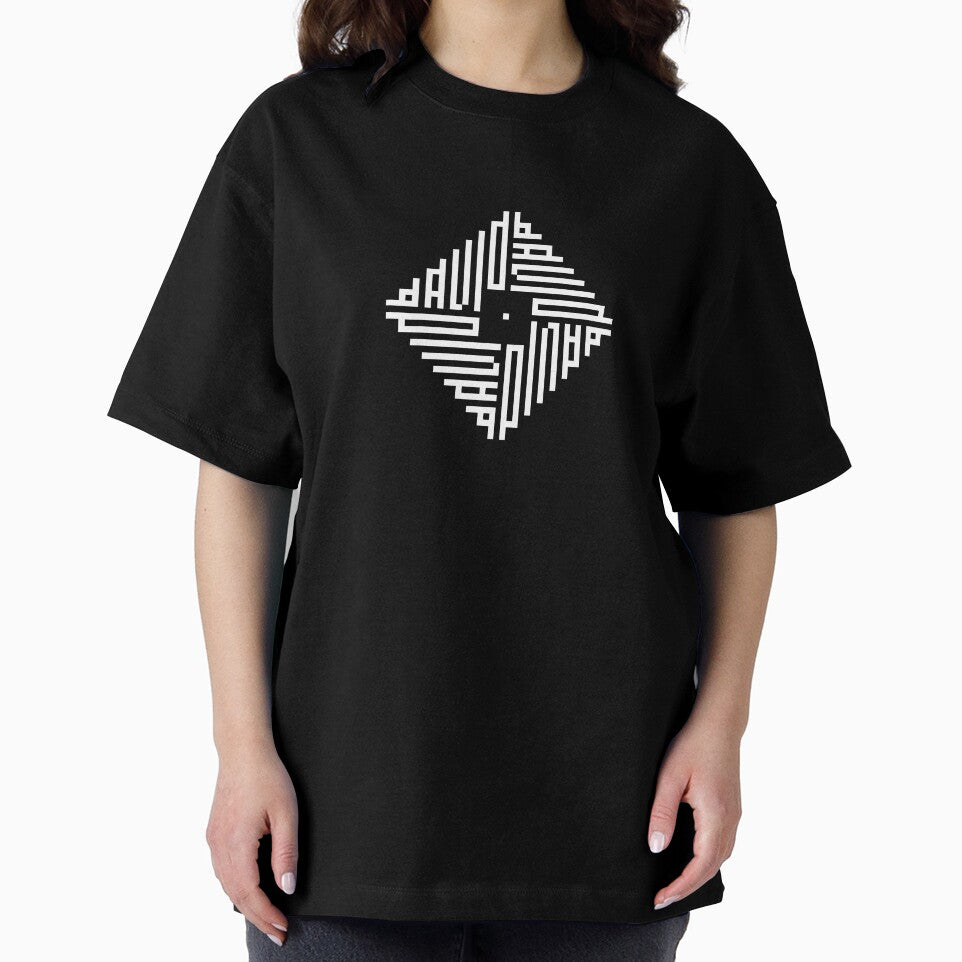 DAVID | White  | Modern Geometric Kufi Calligraphy | From Name to Art by FOR YOUR NAME