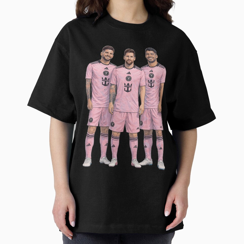 Messi, De Paul and Suarez Inter Miami artistic style – MLS Soccer by G-A-D-U