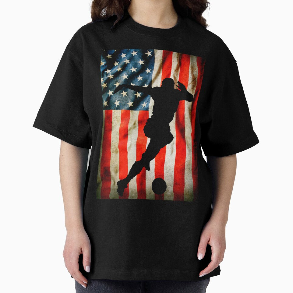 American Soccer player and USA flag by erozzz