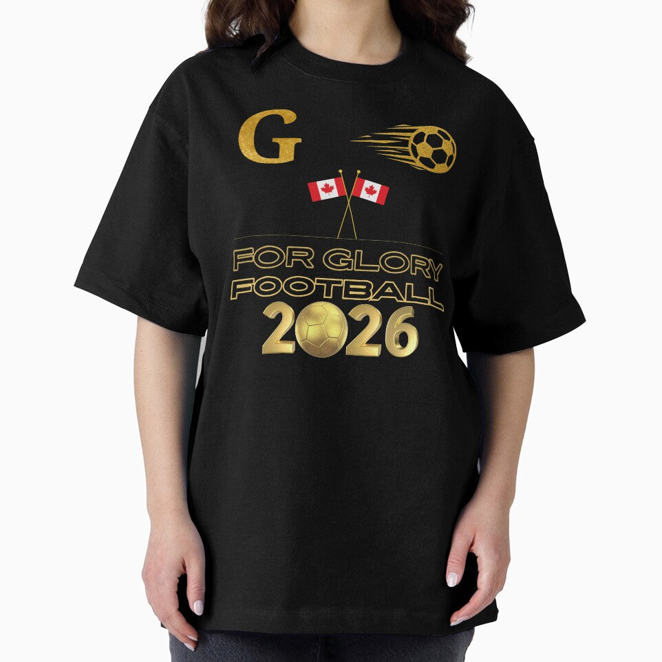 For Glory Football 2026 Canada | Canadian Soccer Fan Pride | Gold Football Design | Canada Supporter by Art IN Pack