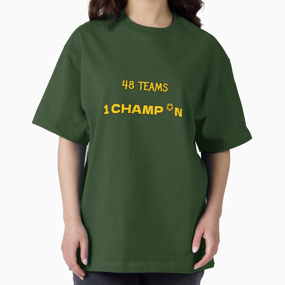48 Teams 1 Champion World Cup 2026 Streetwear T-Shirt by Urban Edge Designs