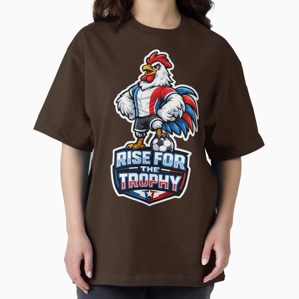 France Gallic Rooster Soccer Mascot – Rise for the Trophy Football Fan T-Shirt & Sticker by  Artistry in Motion by MADsrecreation