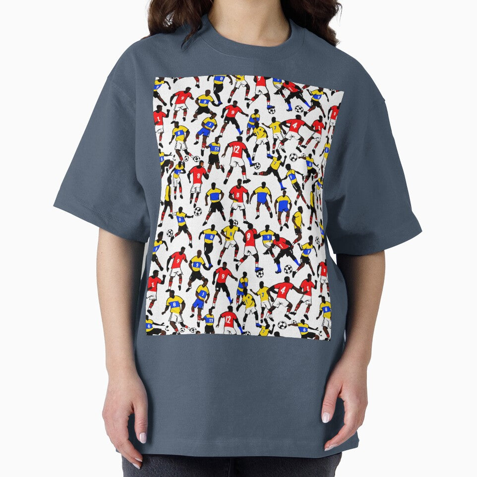 Seamless Cartoon Football Nations Pattern by krazzyremo