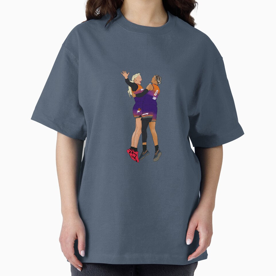 Sophie Cunningham Natasha Cloud Chest Bump 3 PT Celebration Phoenix Womens Basketball Minimalist by PiscesVibes