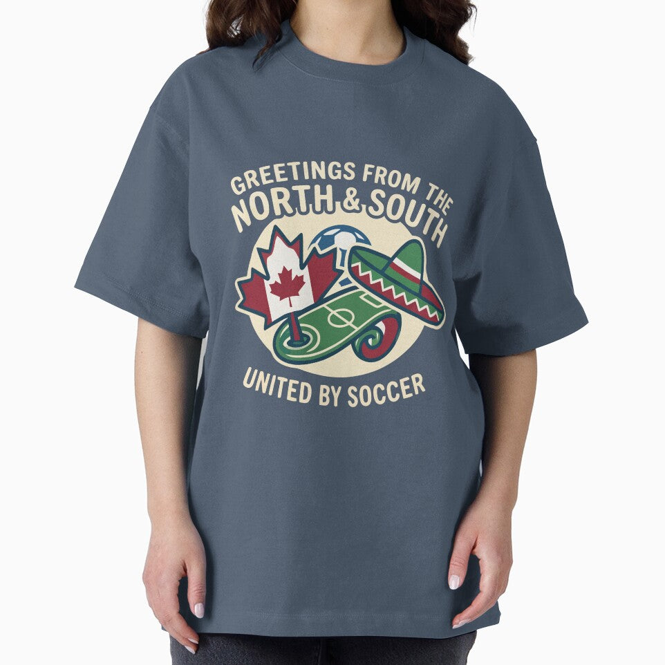United By Soccer Greetings From North And South by Amir Faysal