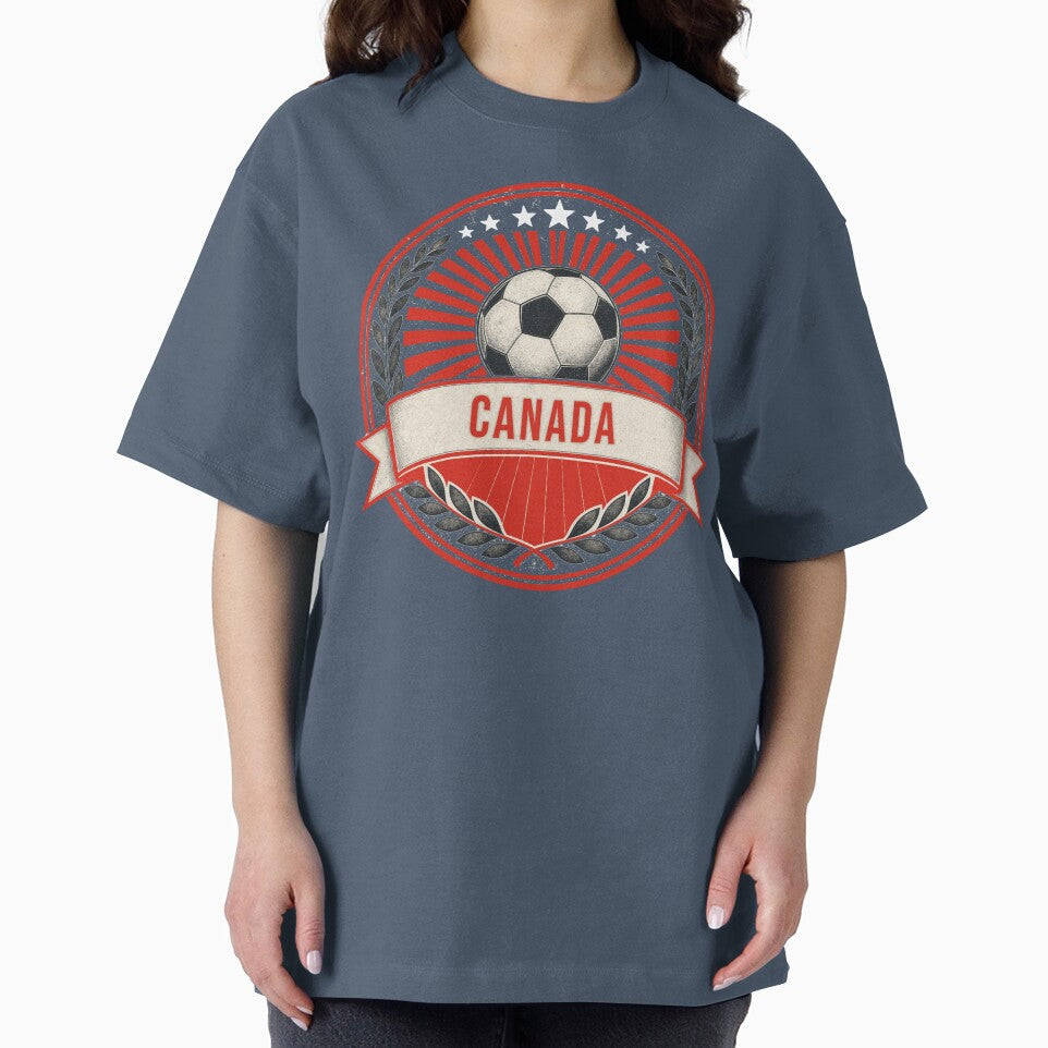 Canada Vintage Soccer Crest — Retro Canadian Football Badge Fan Emblem by icemanphotos