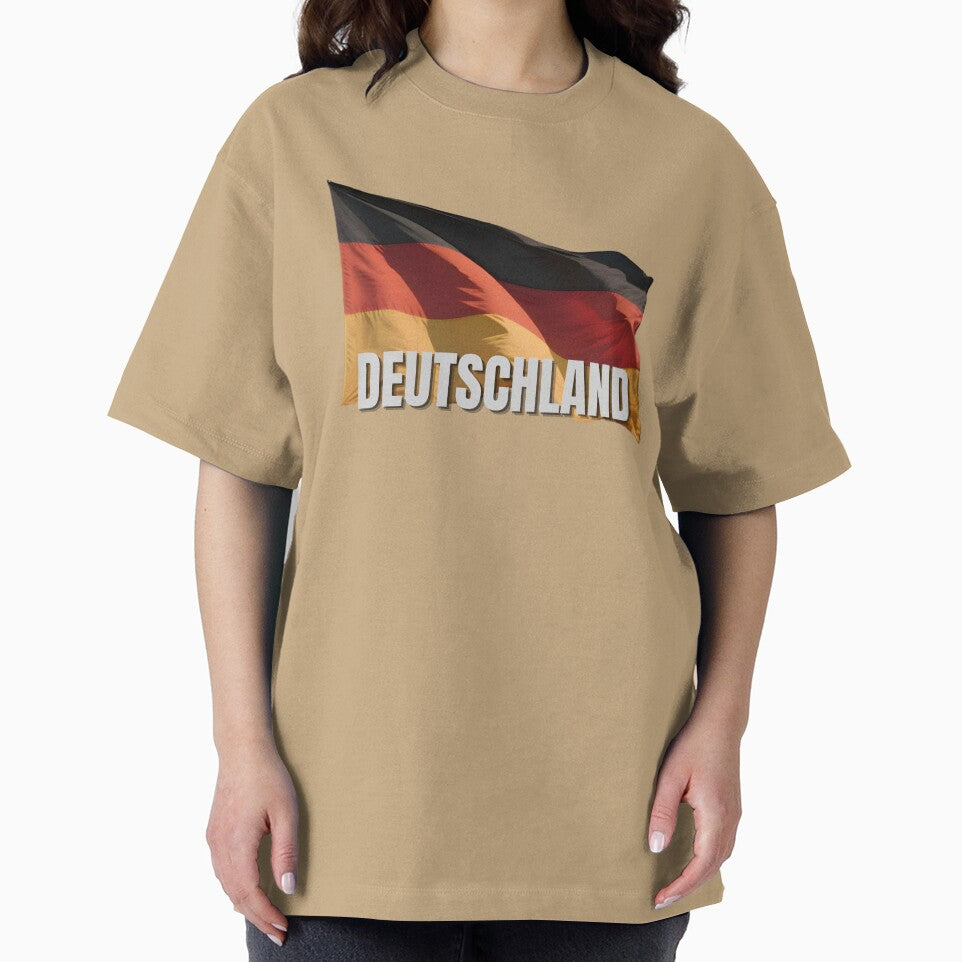 Deutschland Flag Waving Patriotic Design by RVJdesigns