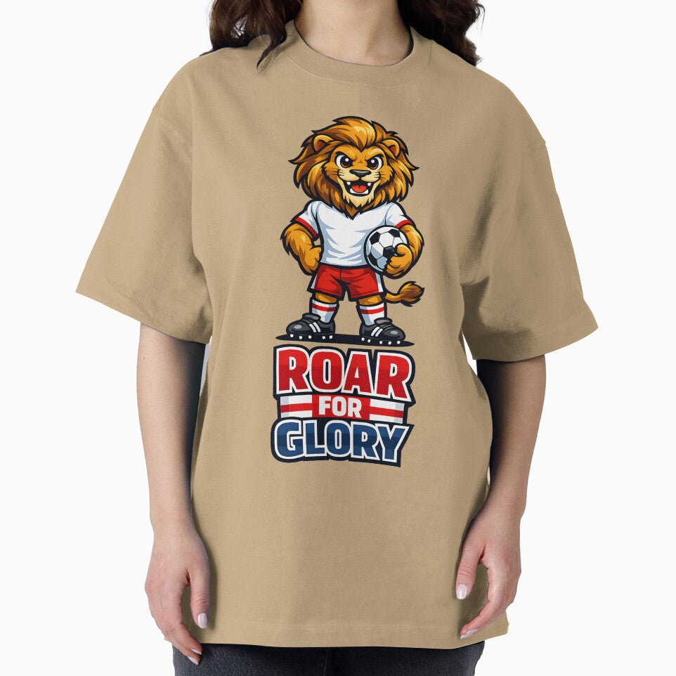 England Lion Soccer Mascot – Roar for Glory Football Fan T-Shirt & Sticker by  Artistry in Motion by MADsrecreation