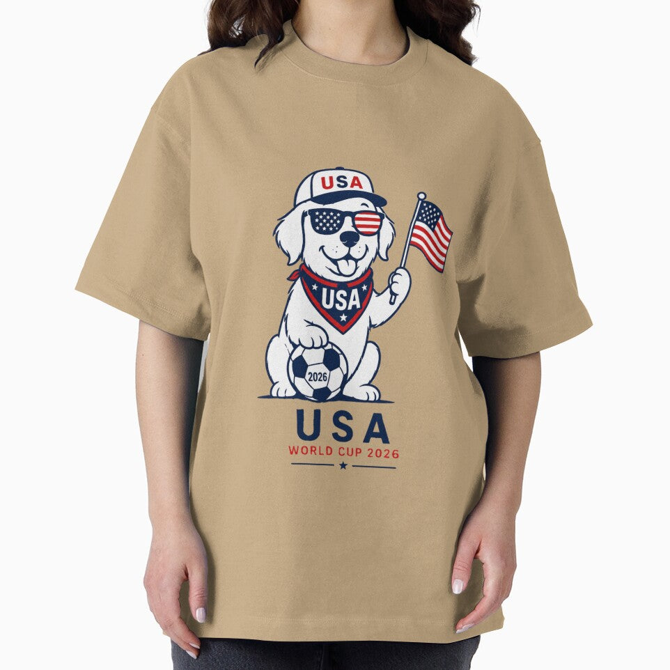 USA World Cup 2026 Dog Patriotic Soccer Fan by Soft Glow