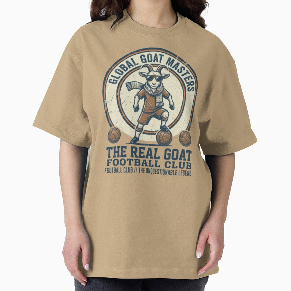 The Real GOAT Football Club Vintage Retro Soccer by Dream Weave Studio