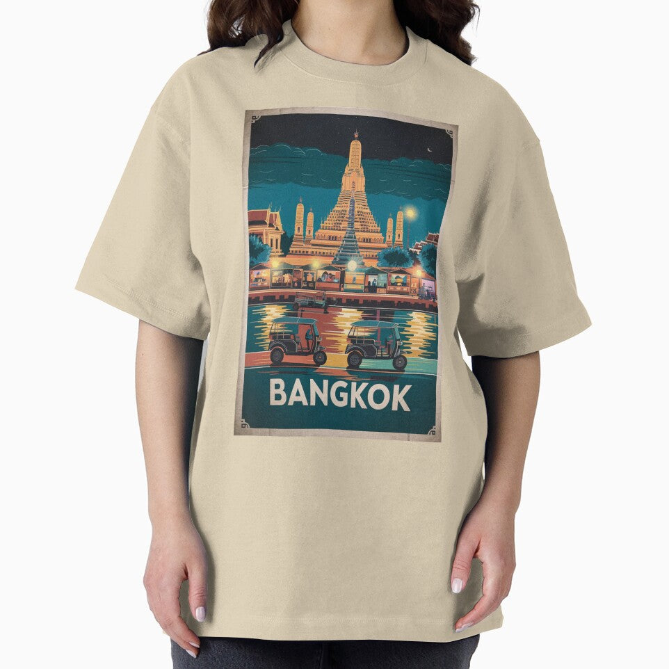 Bangkok Vintage Travel Poster by TravelerRat