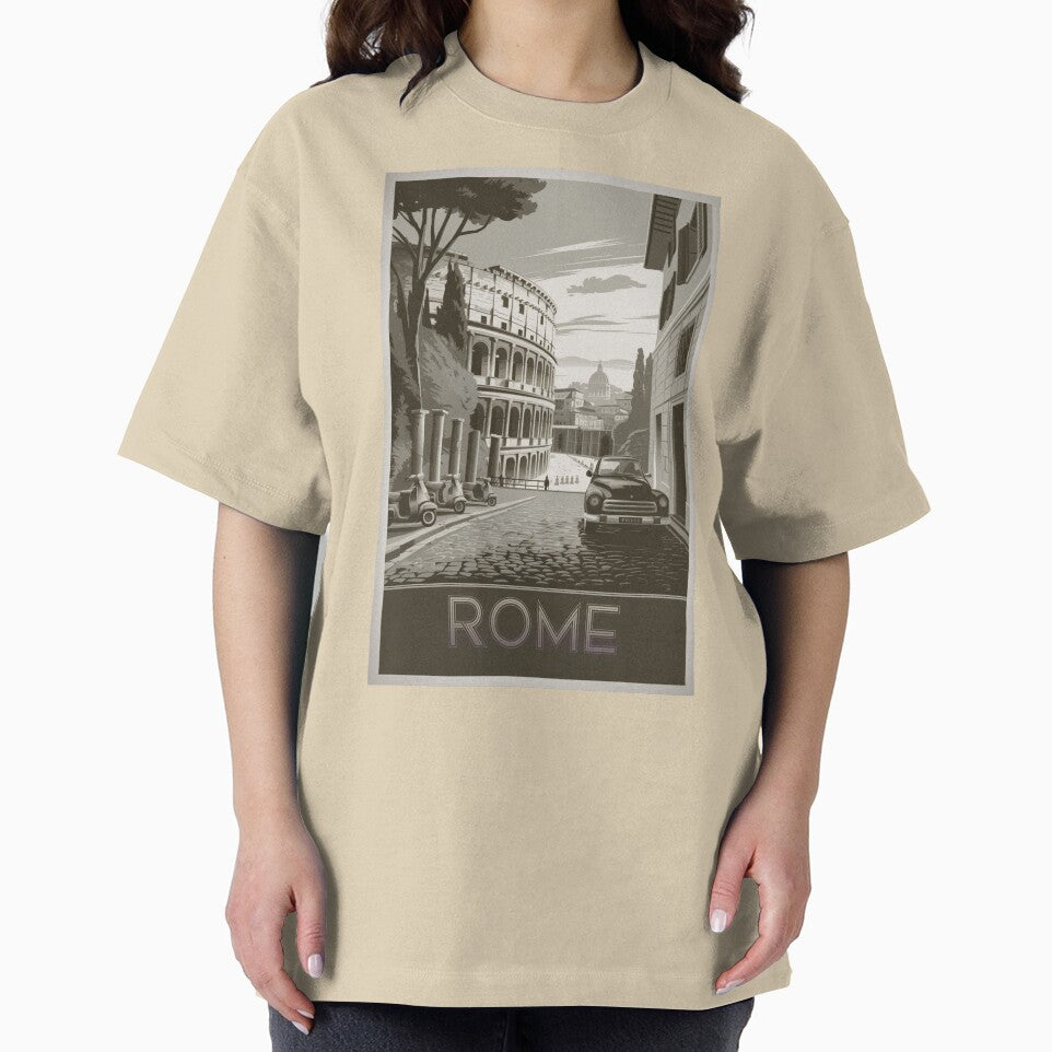 Rome Vintage Travel Poster by TravelerRat