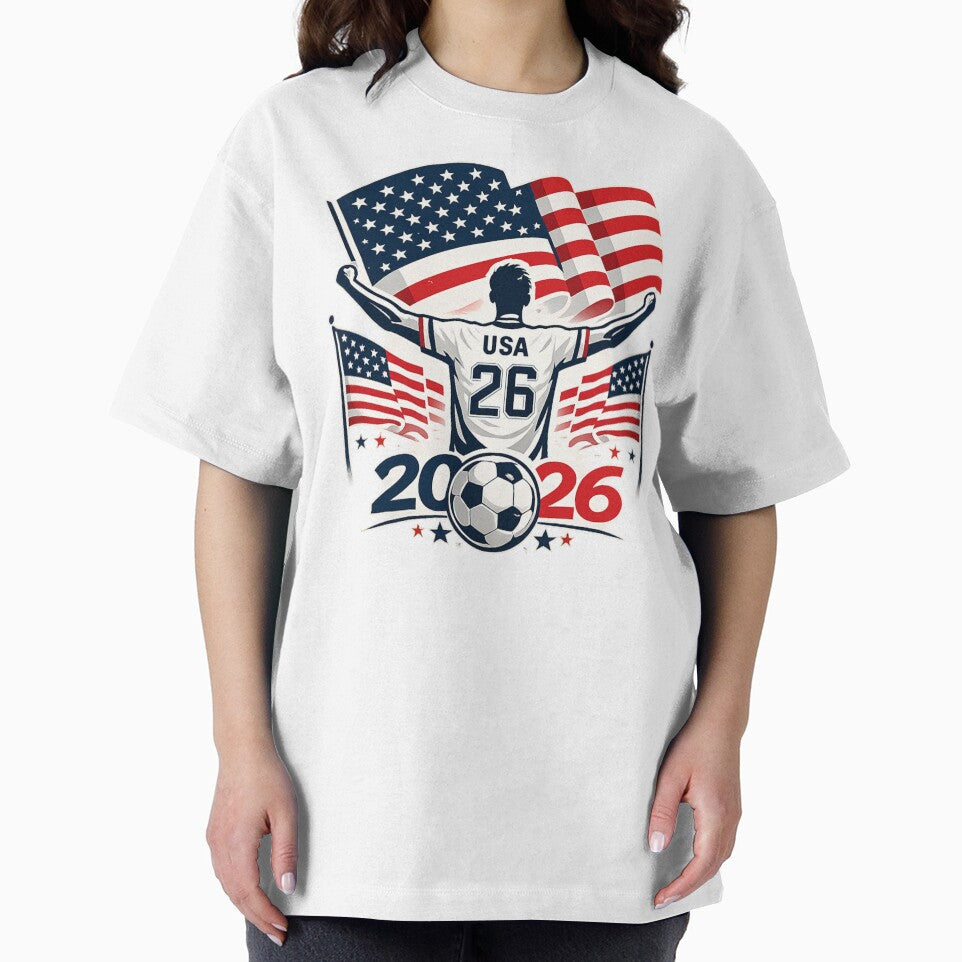 American Soccer Fan 2026 USA Flag by Corvoria
