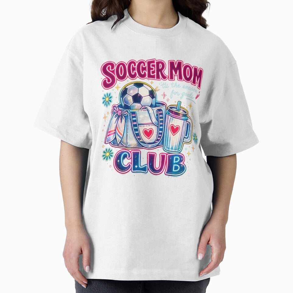 Soccer-Mom-Club-Neon-Shirt – Trendy 2026 Soccer Mom Graphic Tee by afr-saad