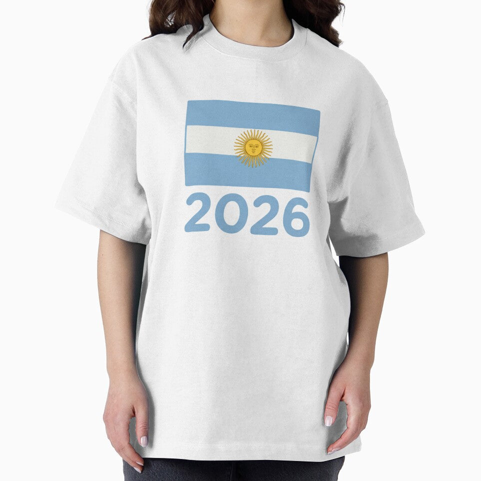 Argentina Flag on Butter Yellow, 2026 World Cup Football Fan Design | Soccer Supporter Merchandise by 21 Tulips