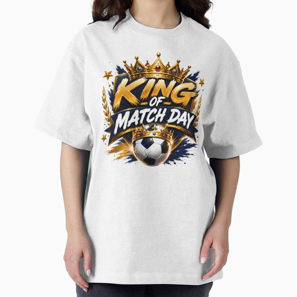 Football Fan Crown Soccer Ball T-Shirt by TrueArtVibes