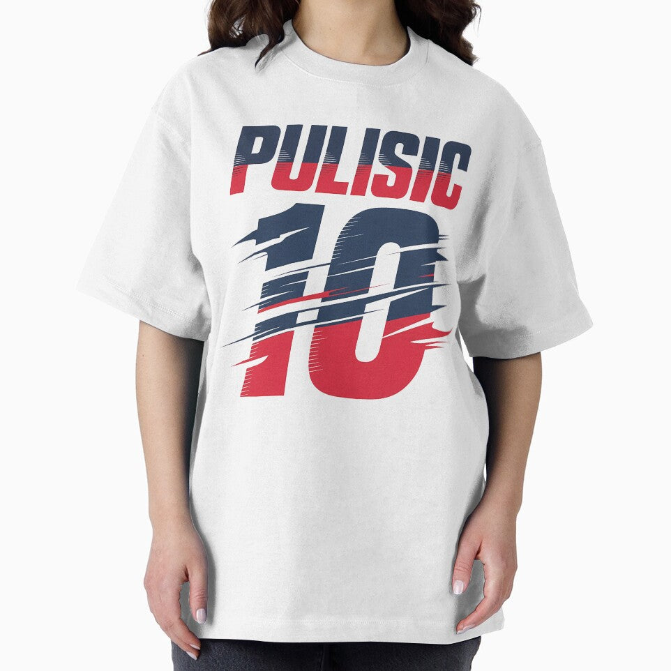 Pulisic 10 USA Soccer Star  American Football Fan Design by OliviaHayesArt