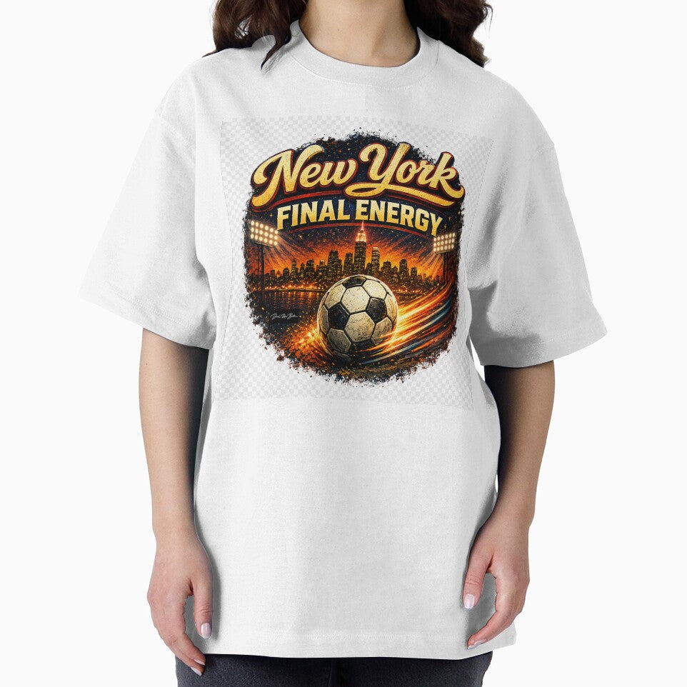New York Final Energy – Retro Soccer Fan Design by MySheetMusicArt