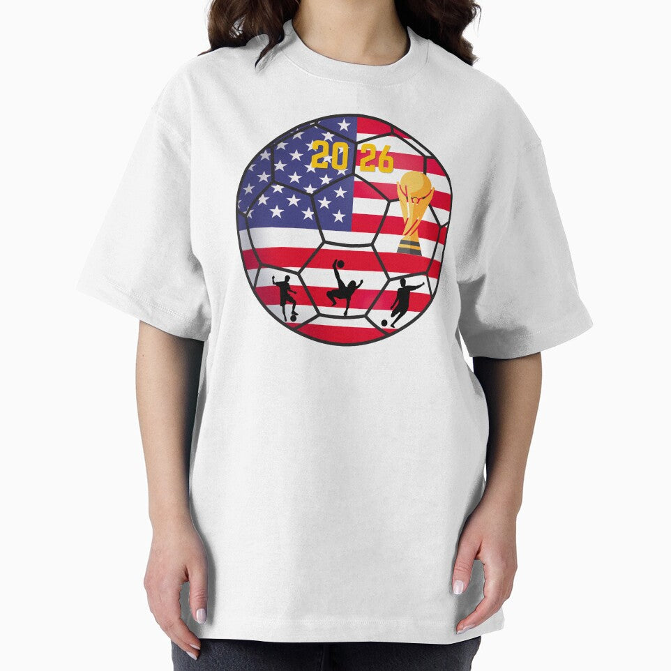 USA Soccer 2026: World Cup Host Stars and Stripes Ball Art by Mandarynkashop