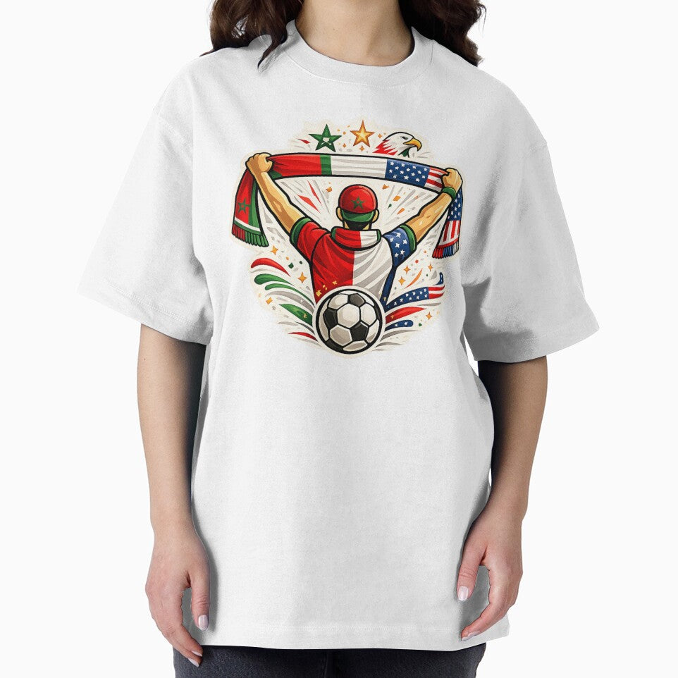USA Morocco Soccer Support Together by Corvoria