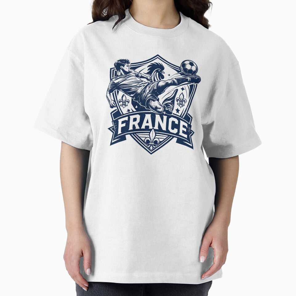 France Soccer Rooster Crest Shirt, Vintage French Football Graphic Tee, Distressed France Pride Design, Soccer Fan Gift by JonelCrafts