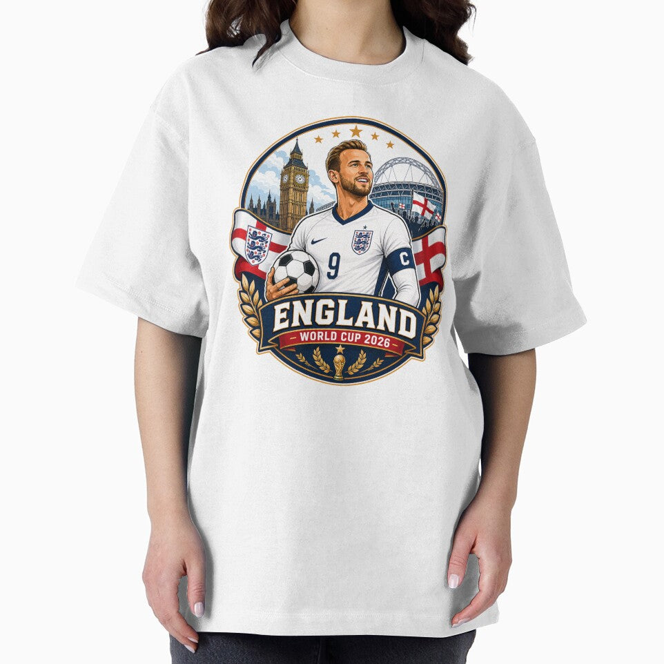 English Number 9 Football Crest by Retro Arabica