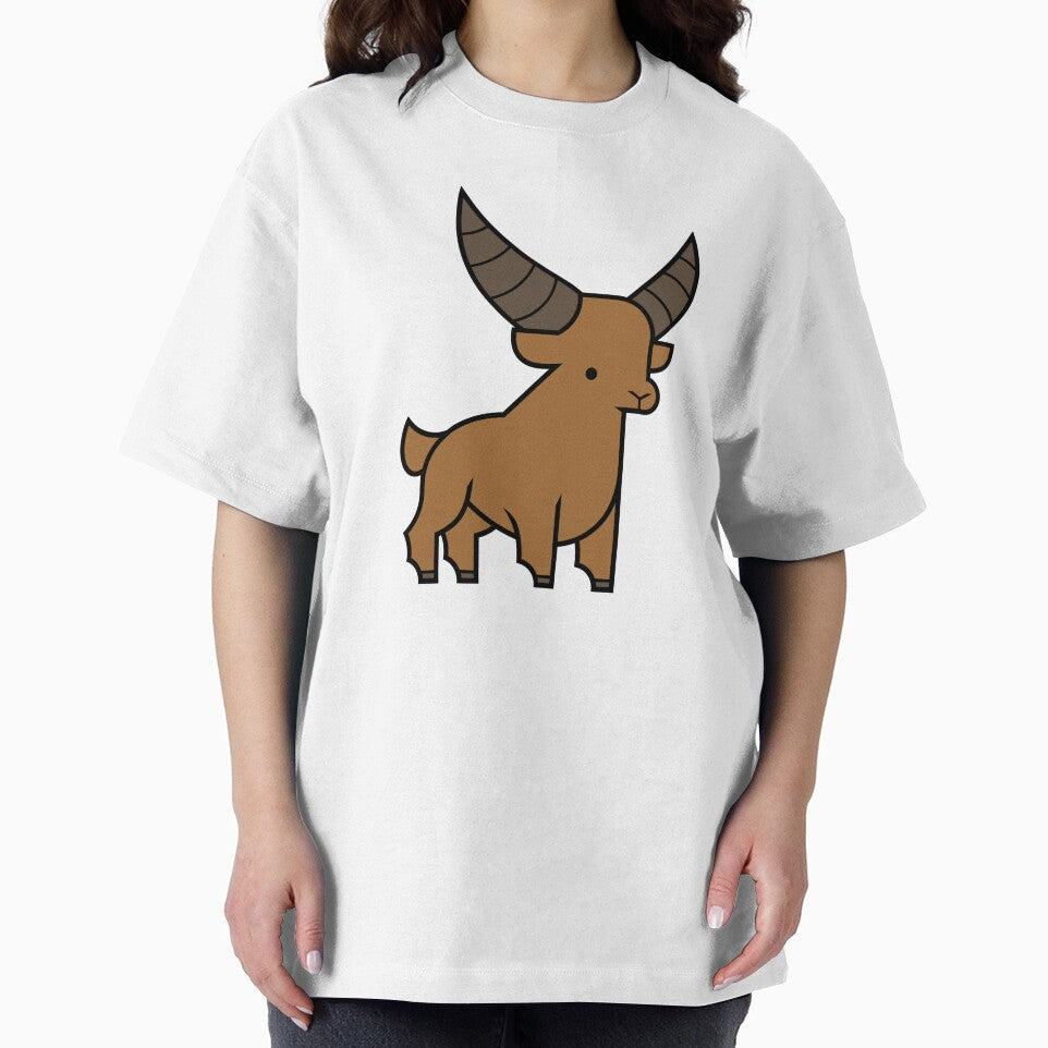 Goat with big horns by selkaycik