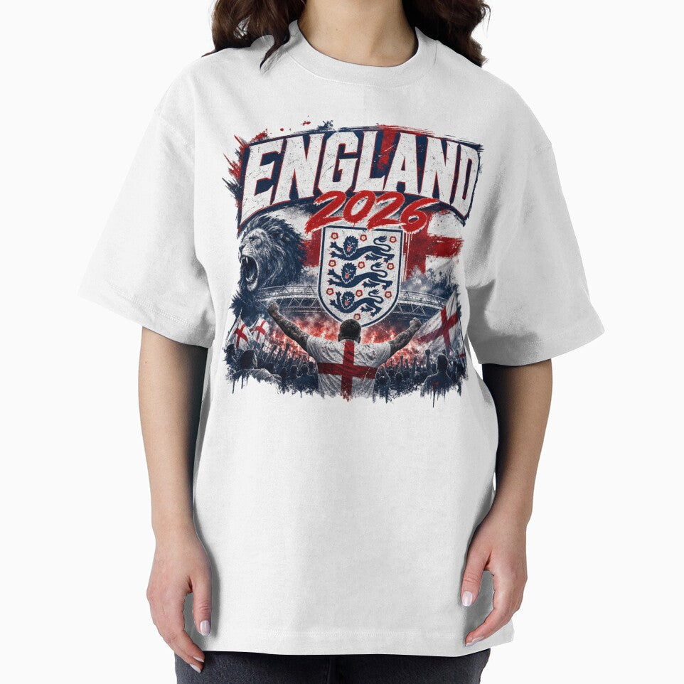 England 2026 Football World Cup Glory | Three Lions Fan Supporter Shirt by rushaib