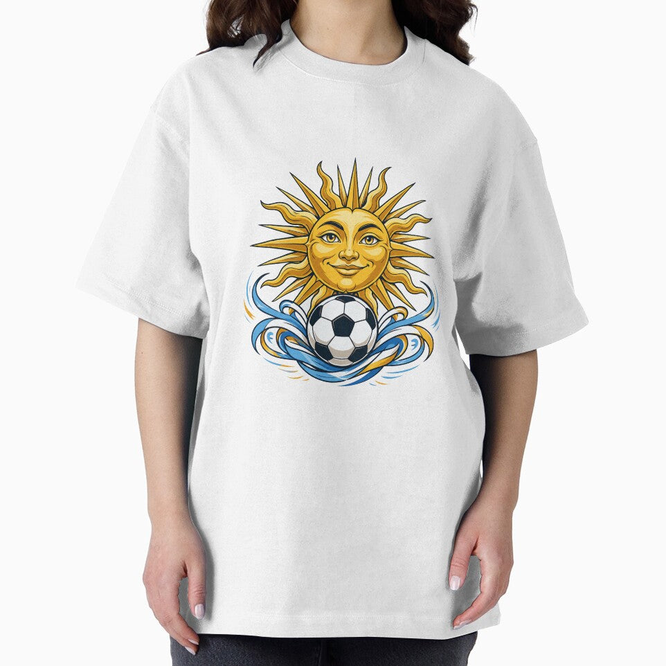 Argentina Sun Soccer T-Shirt | Premium Football Graphic by wizooo411