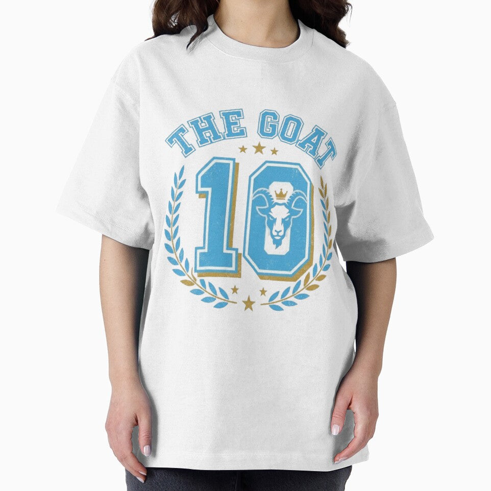The Goat 10 - Vintage Argentina Soccer Retro Varsity by Harrak Housni