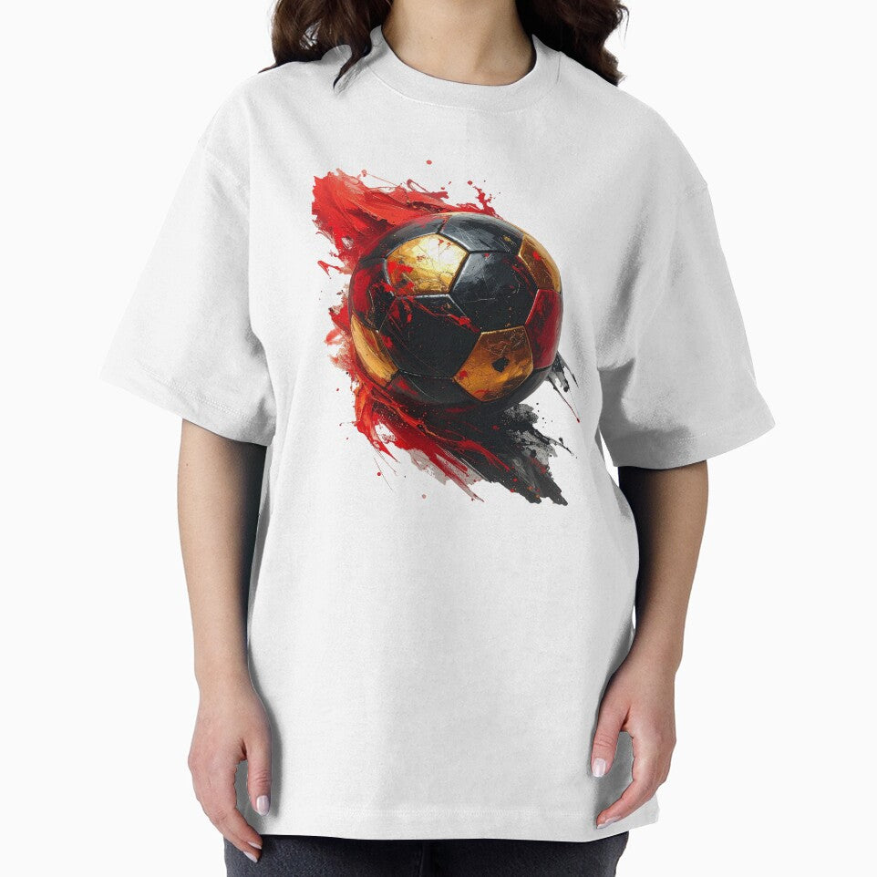 Football in black, red, and gold paint splashes for Germany by LiskoDesign
