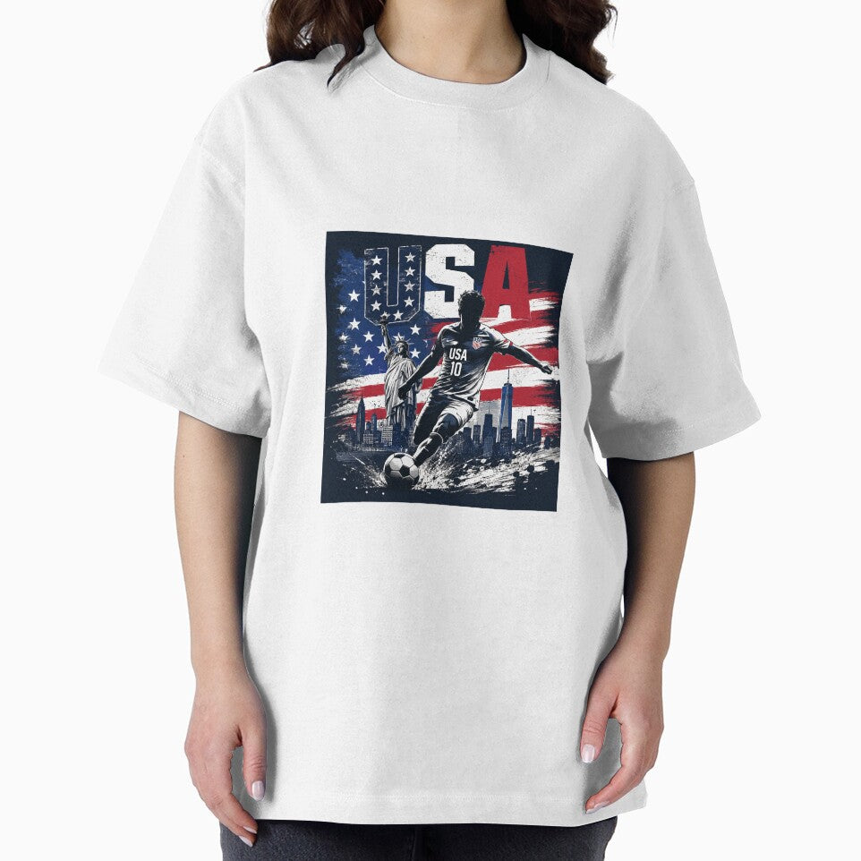 USA Soccer Player Patriotic American Flag by BorikenDesign