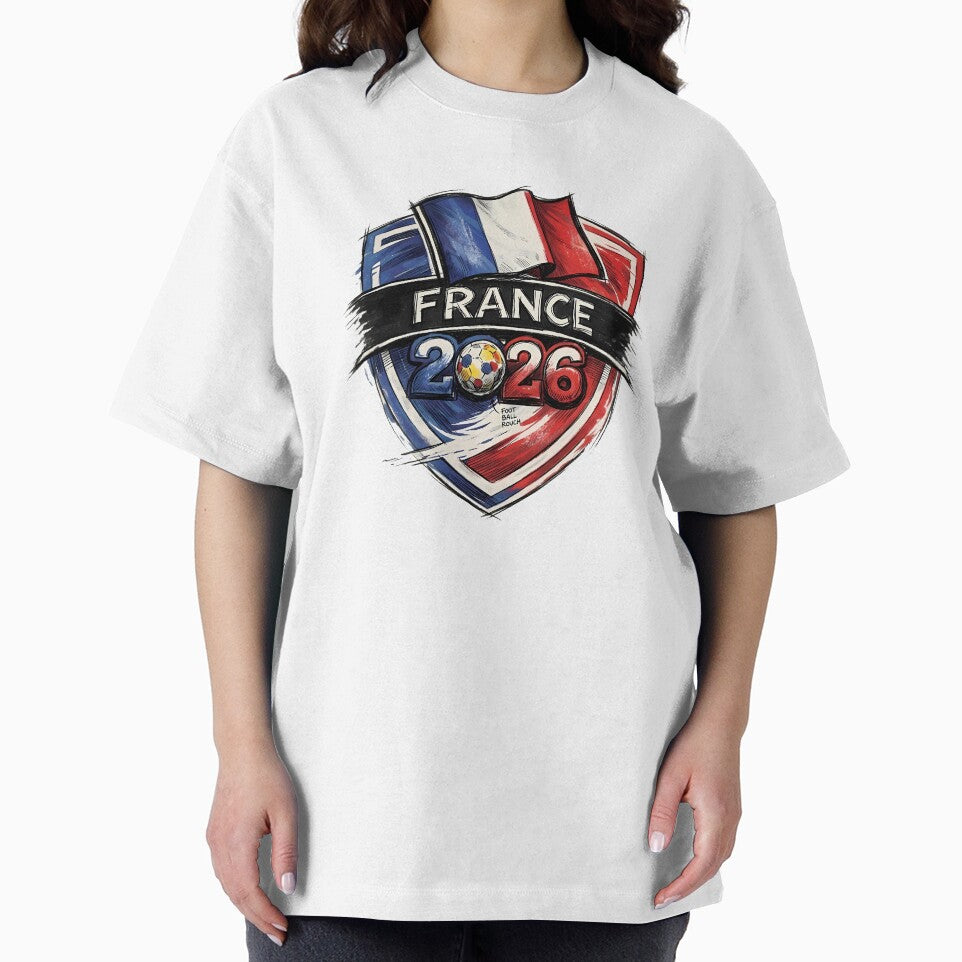 France 2026 Football Crest Soccer Shield Hand-Drawn Emblem by Ayiyi Shop