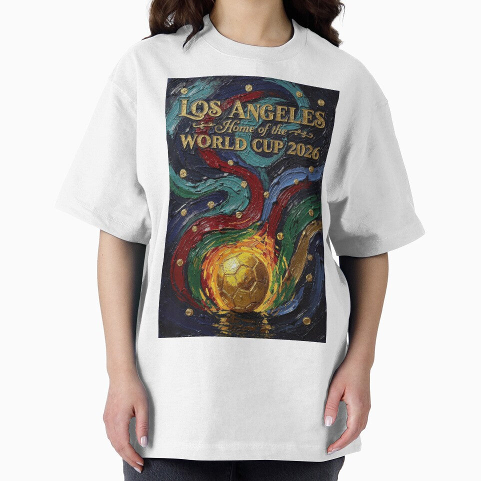 Los Angeles World Cup 2026 Fire Ball Soccer Poster — Moody Jewel Art Print by BrickByDream