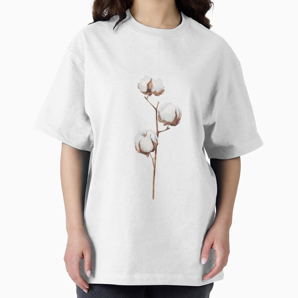 Cotton branch illustration by InnaPatiutko