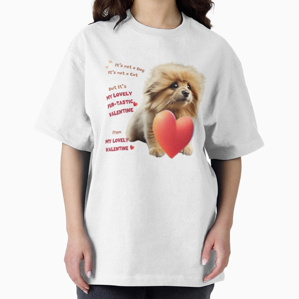 For Valentine Pink Cat Funny For Valentine Pink Dog Cute by MatthewViews