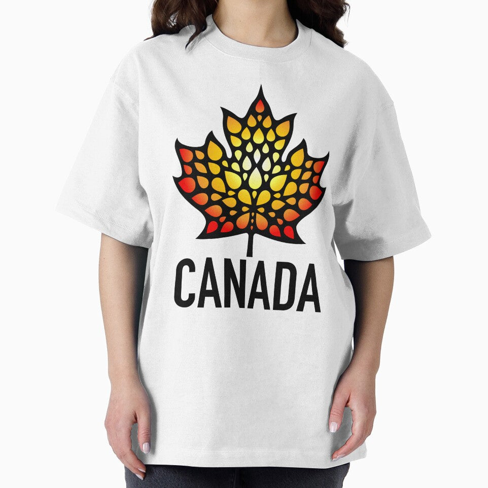 CANADA GLOWING PRIDE MAPLE LEAF NO BACKGROUND by Great Canadian Collective