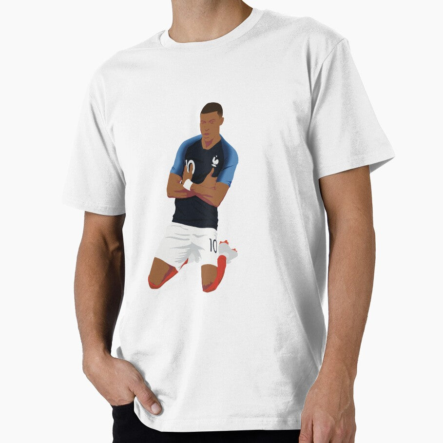 kylian mbappe celebration 2018 - minimalist drawing by CoolKittyCat8