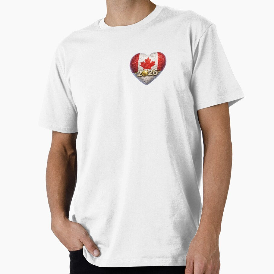 Canada 2026 World Football Heart Flag Design by IntelliMindDesigns