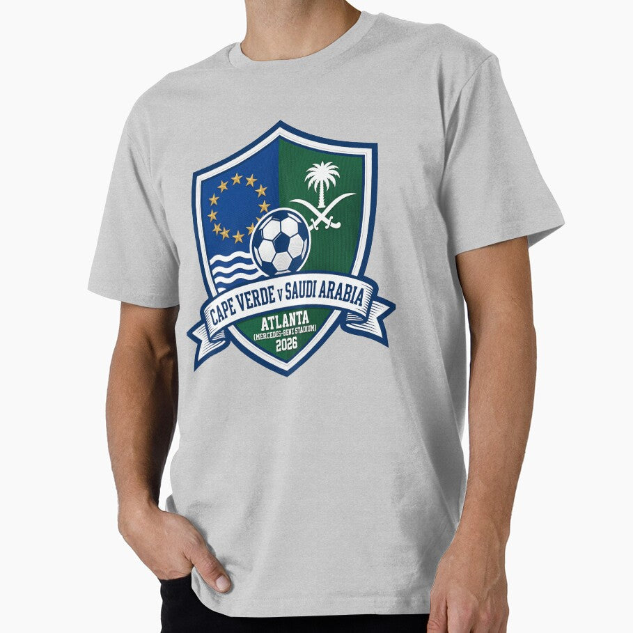 International Soccer Match Crest Cape Verde Saudi Arabia Atlanta by Pride Emblem Prints
