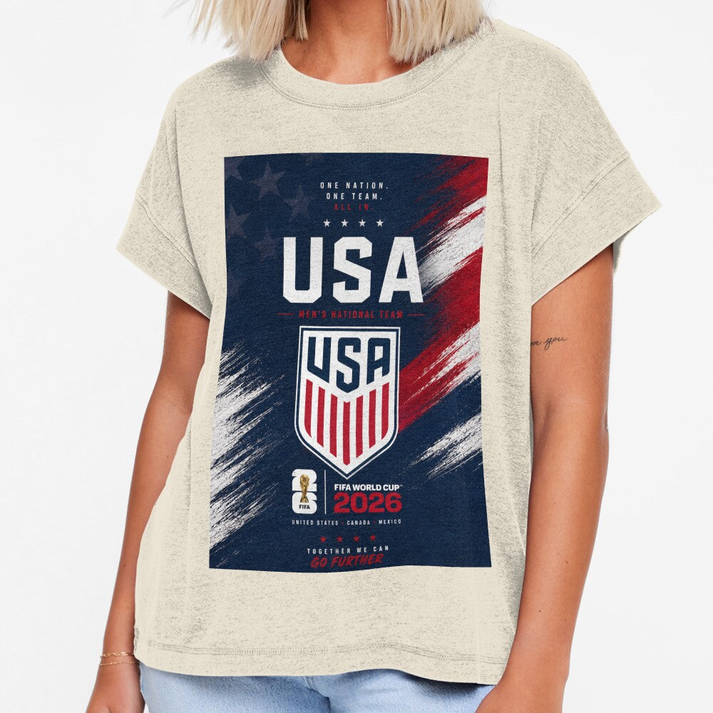 USA 2026 Soccer Fan Design | American Football Supporter Graphic | Red White Blue Sports Art by MDC-99