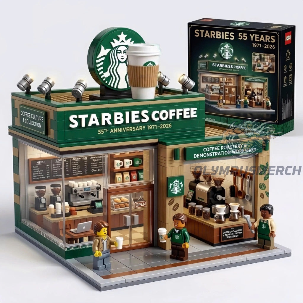 Starbies Coffee 55th Anniversary 1971-2026 Building Block Set