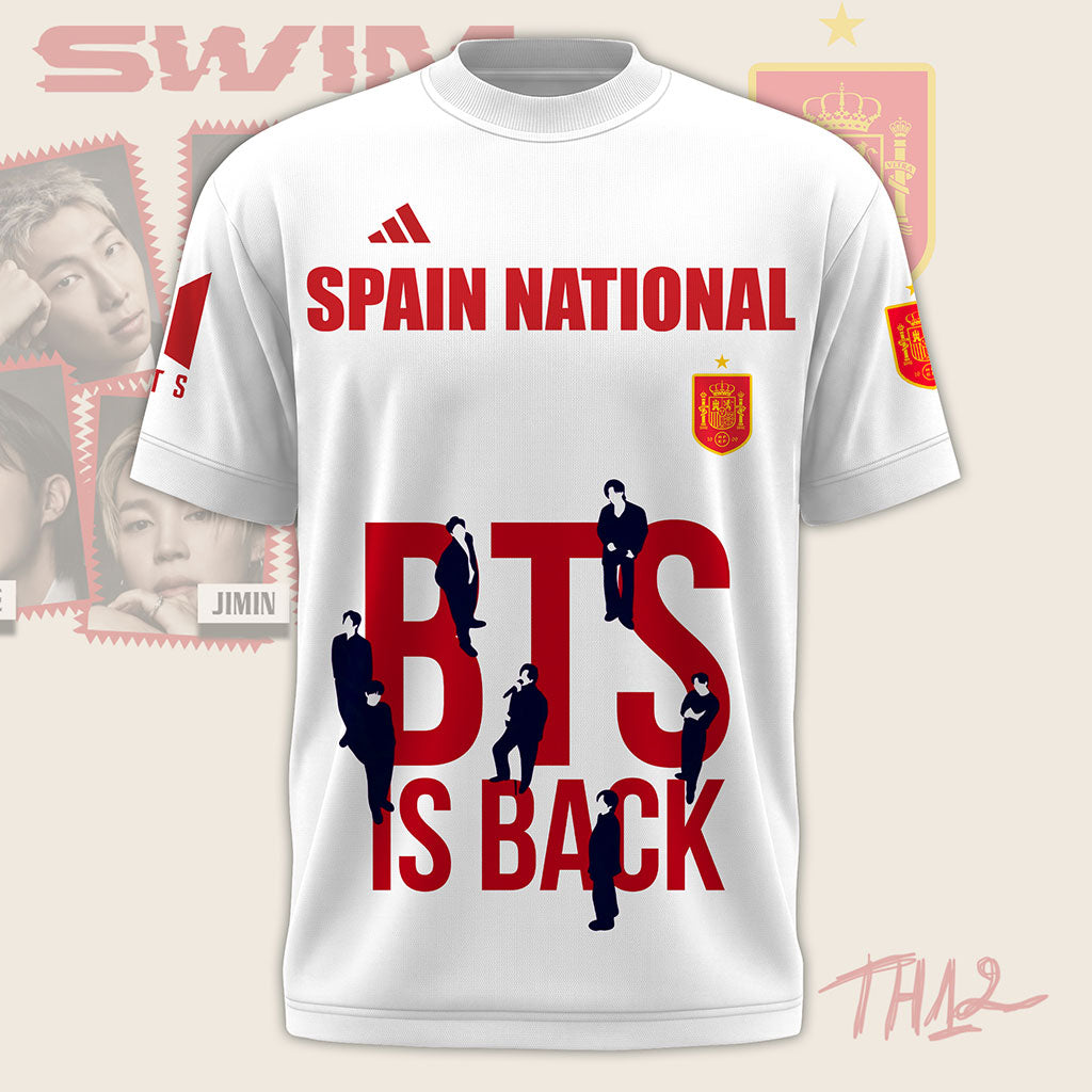 BTS Is Back x Spain World Cup 2026 T-Shirt