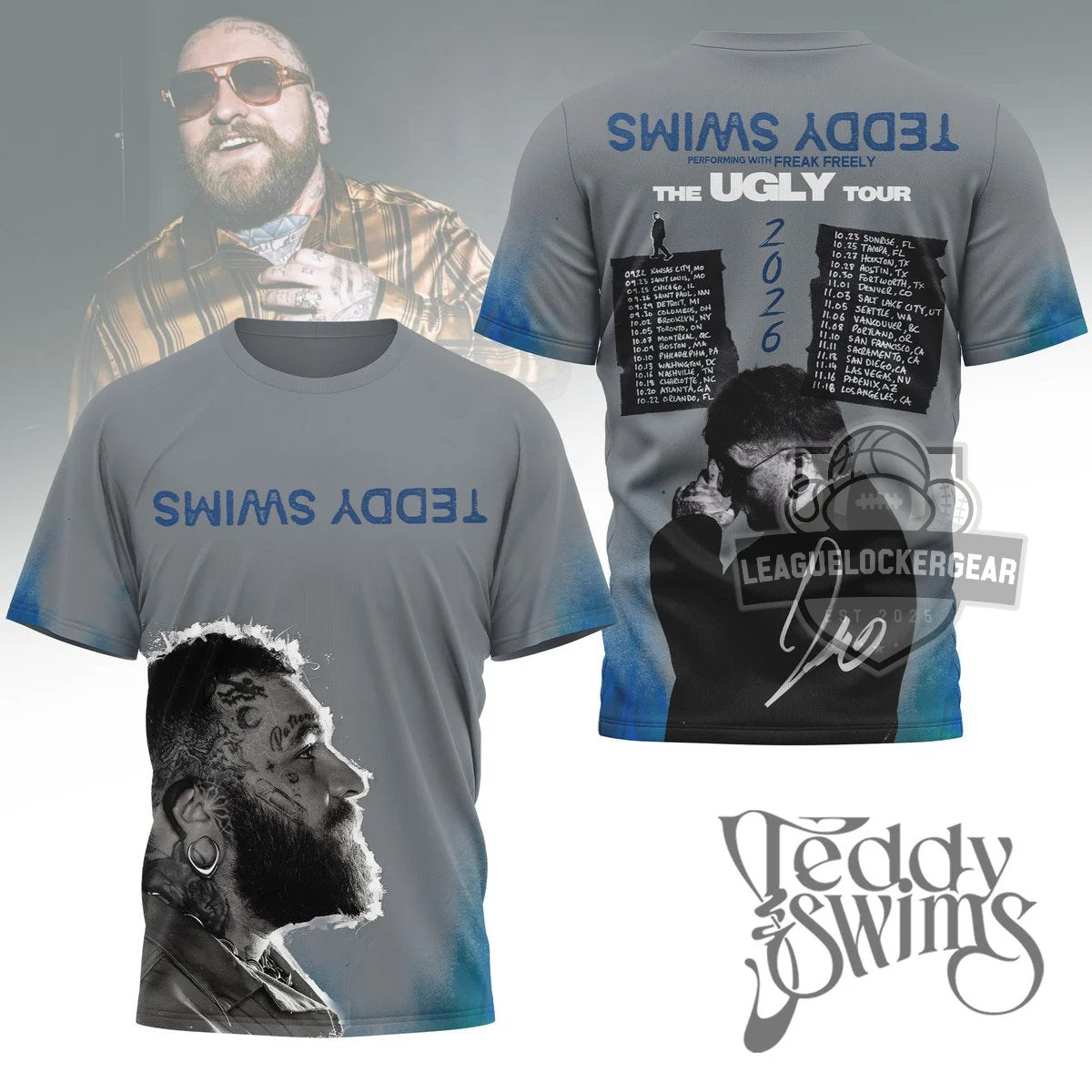 Teddy Swims The Ugly Tour 2026 T-Shirt