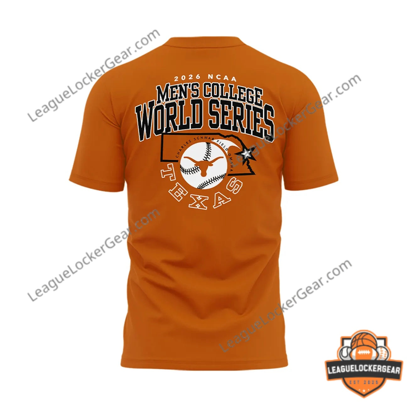 Texas Longhorns 2026 NCAA Men’s College World Series Omahhorns T-Shirt