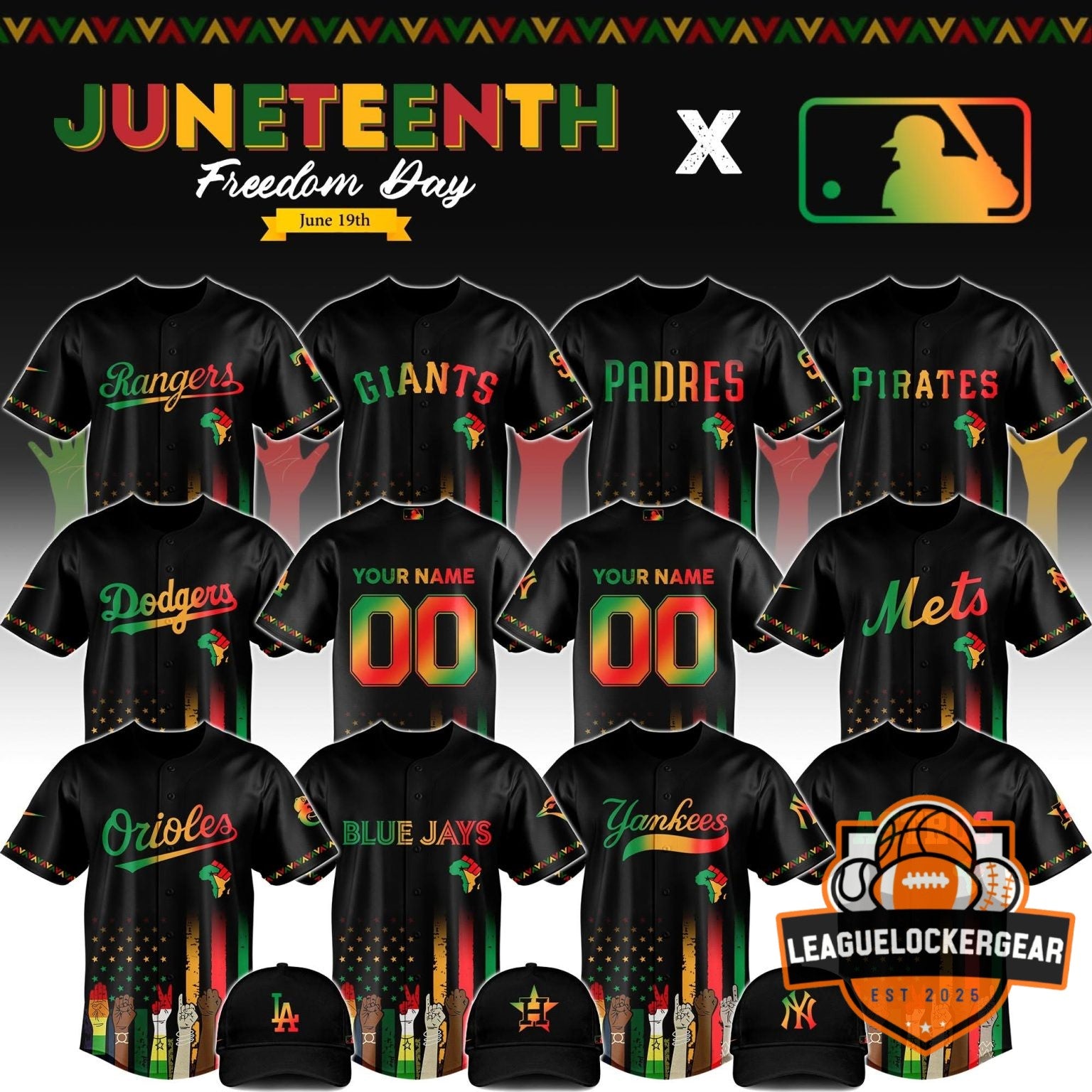 Texas Rangers Juneteenth Freedom Day Baseball Jersey