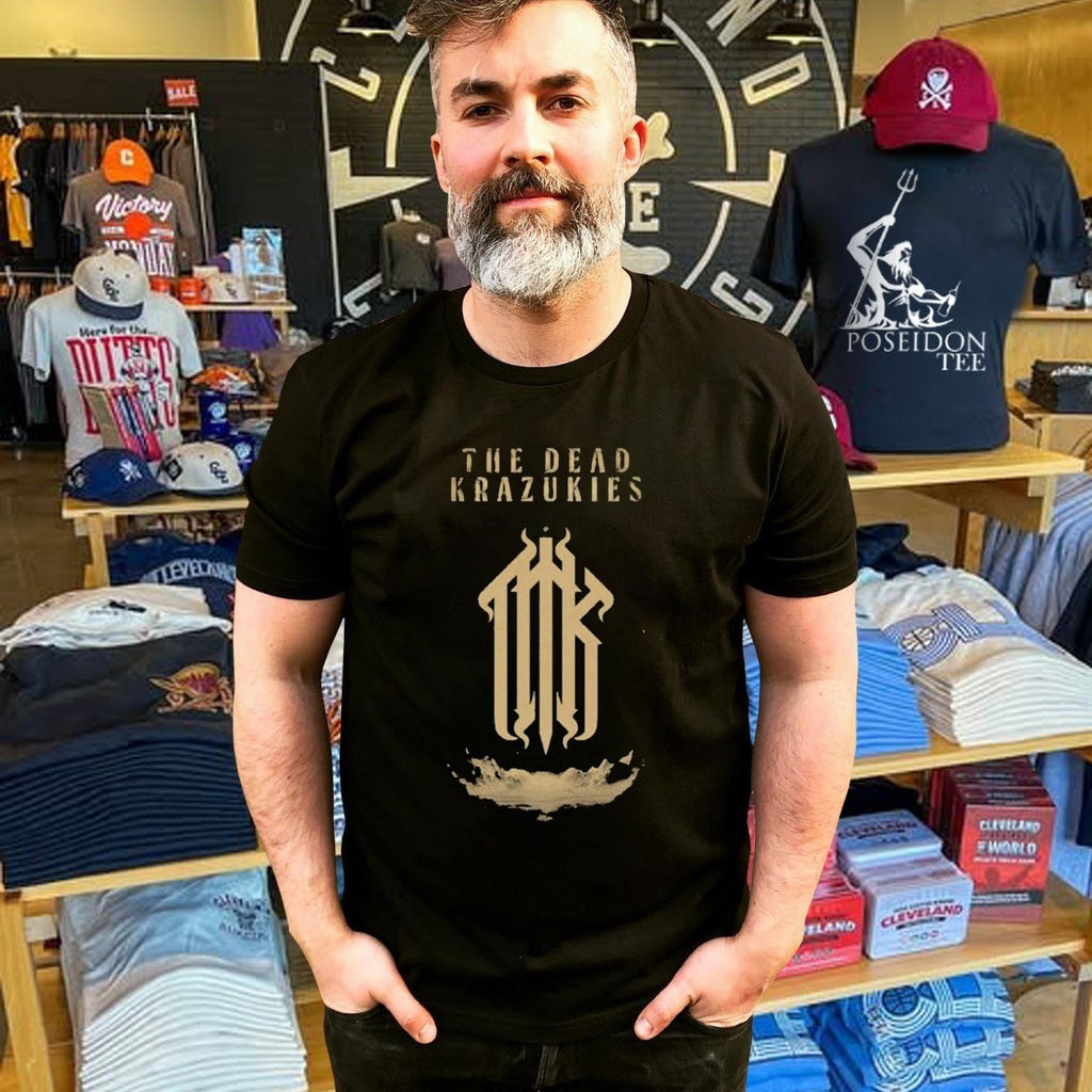The Dead Krazukies Cipher Gold Monogram T-shirt